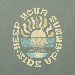 Women's Keep Your Sunny Side Up Short Sleeve Crusher Boxy Tee