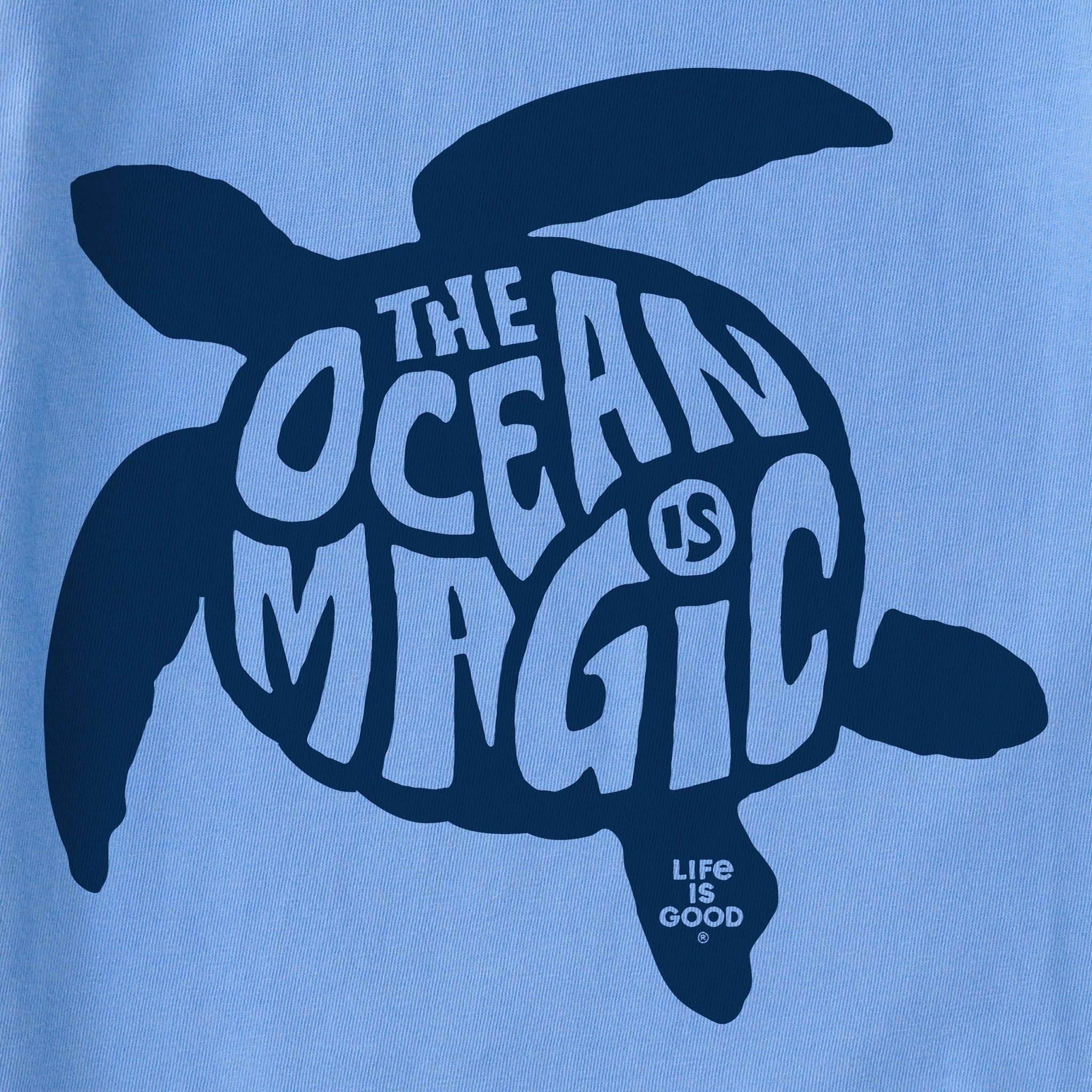 Kids Ocean is Magic Turtle Short Sleeve Crusher Tee