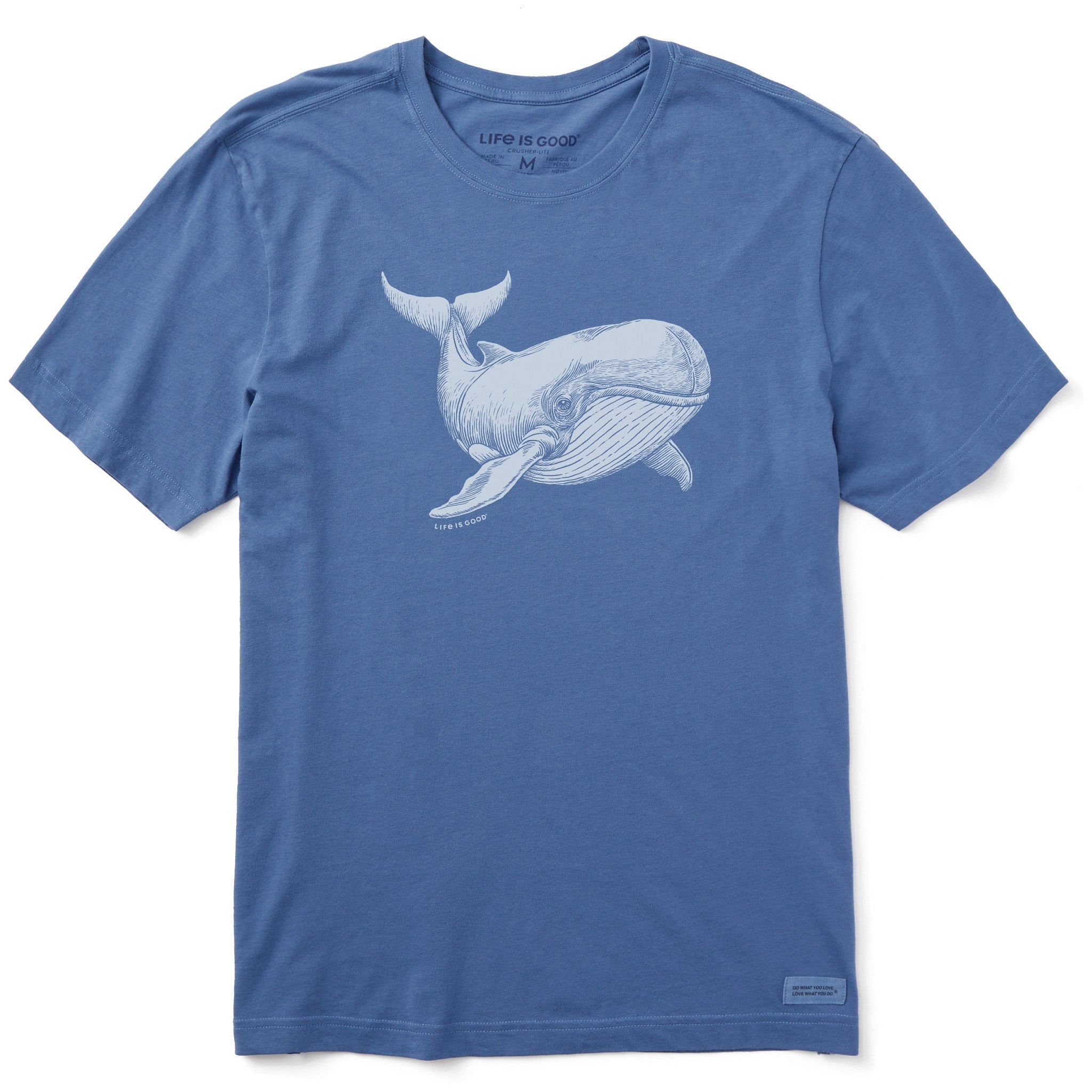 Men's Engraved Whale Short Sleeve Tee