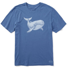 Men's Engraved Whale Short Sleeve Tee