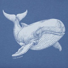 Men's Engraved Whale Short Sleeve Tee
