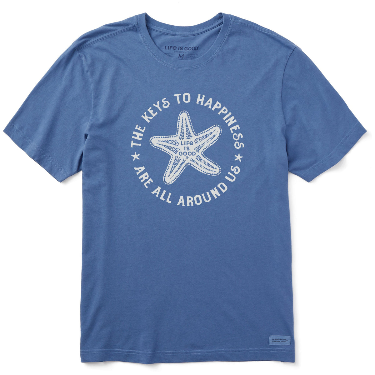 Men's Keys to Happiness Starfish Short Sleeve Tee