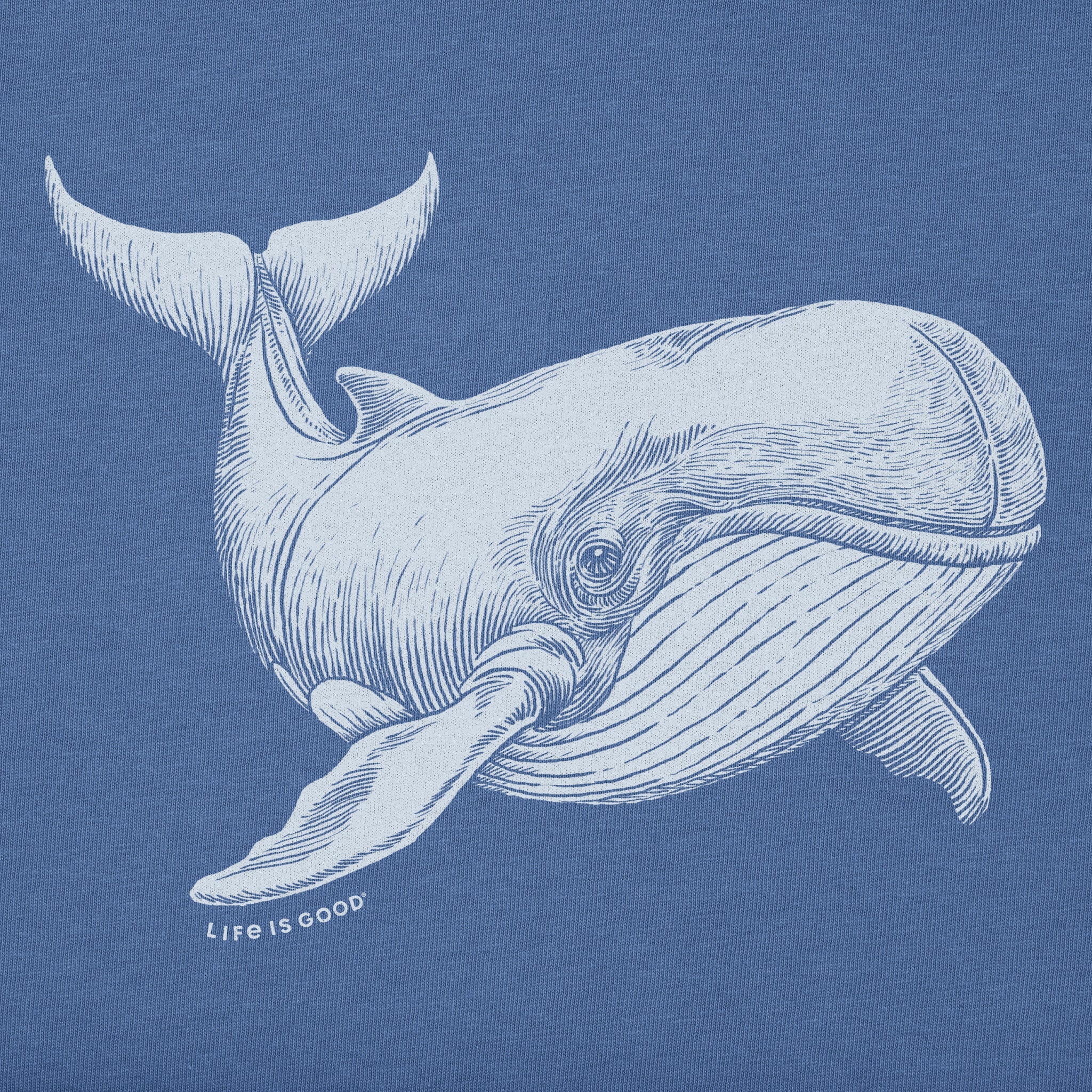 Women's Engraved Whale Short Sleeve Tee