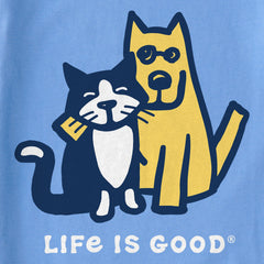 Kids Rocket & Tux Hug Short Sleeve Crusher Tee