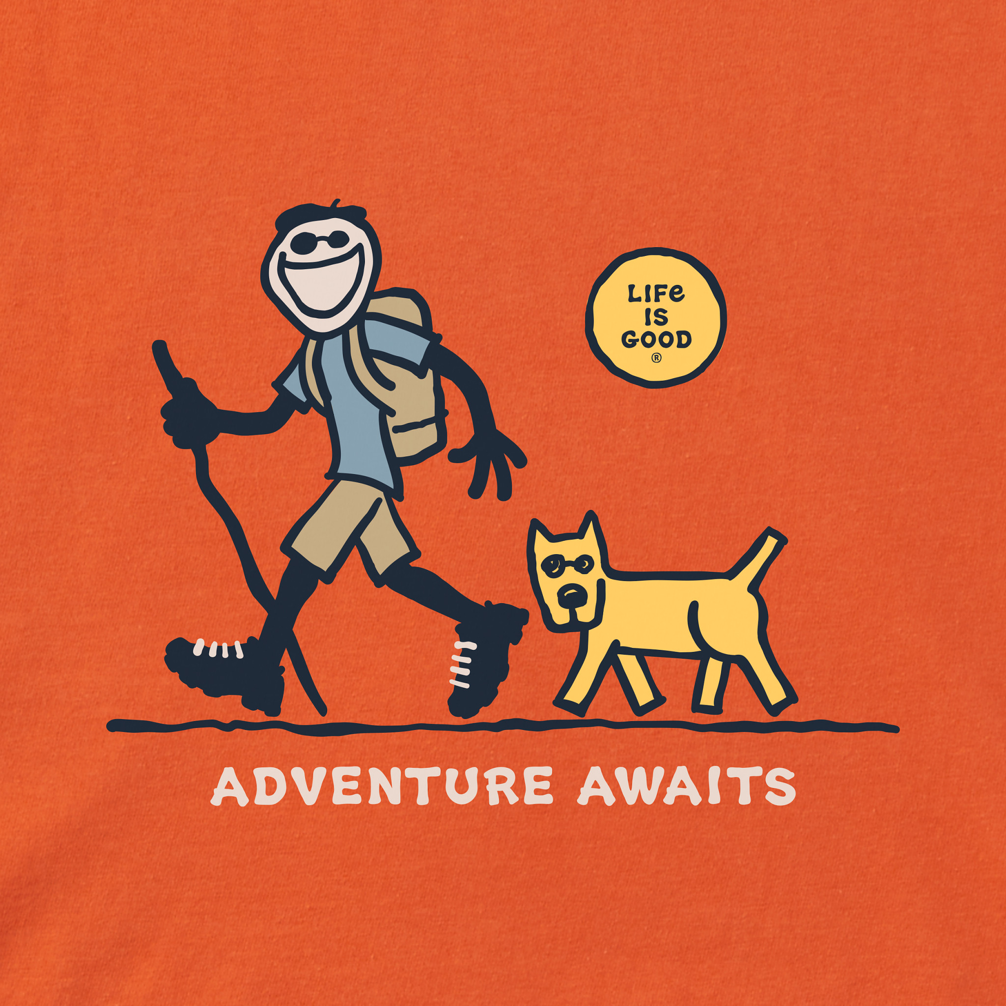 Men's Jake & Rocket Adventure Awaits Short Sleeve Crusher Tee