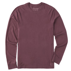 Men's Solid Long Sleeve Tee