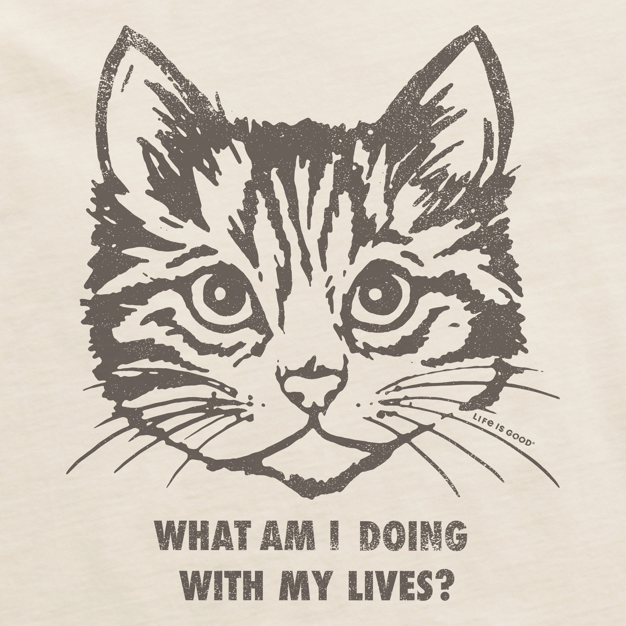 Women's Cat Lives Short Sleeve Crusher Boxy Tee