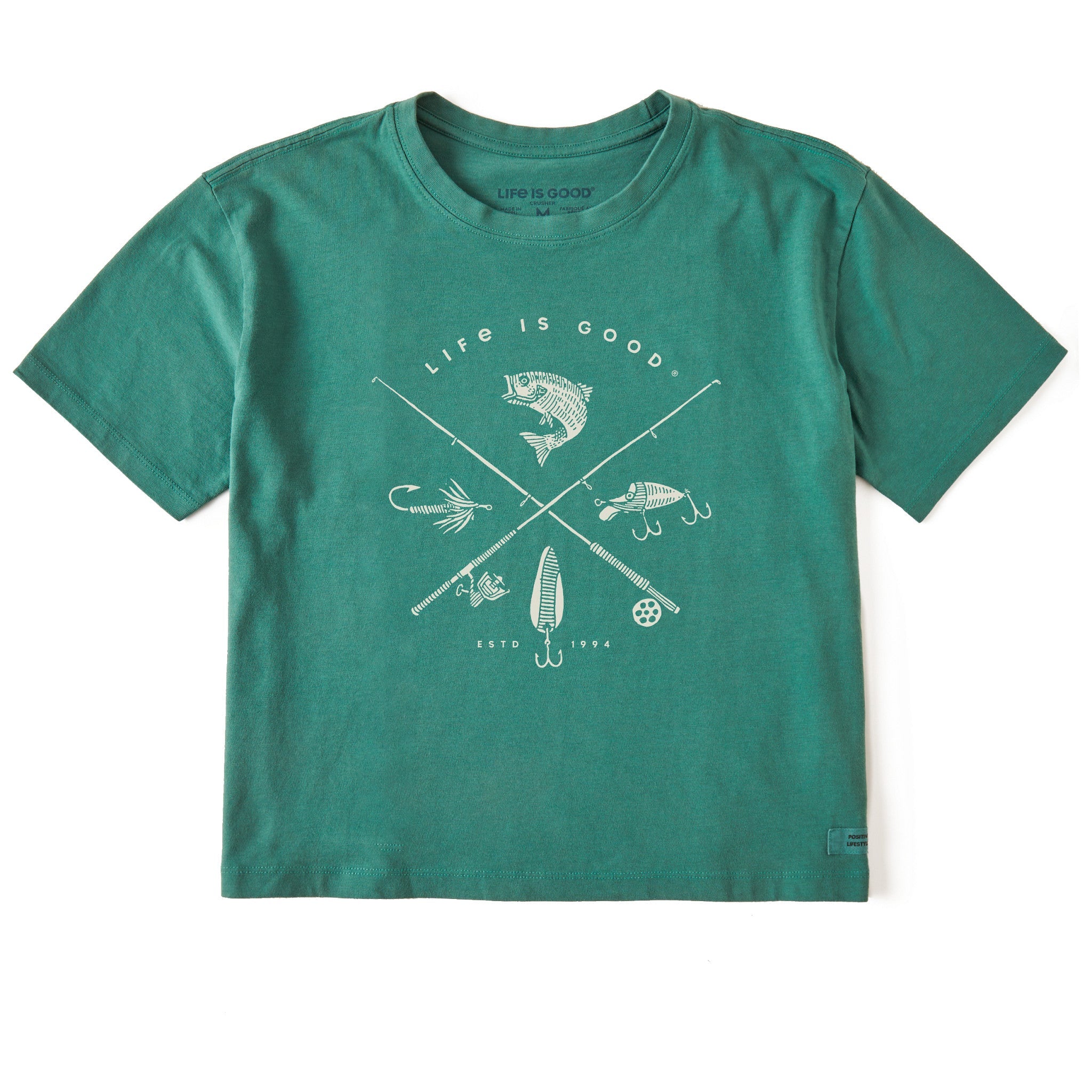 Women's Freshwater Fish Short Sleeve Crusher Boxy Tee