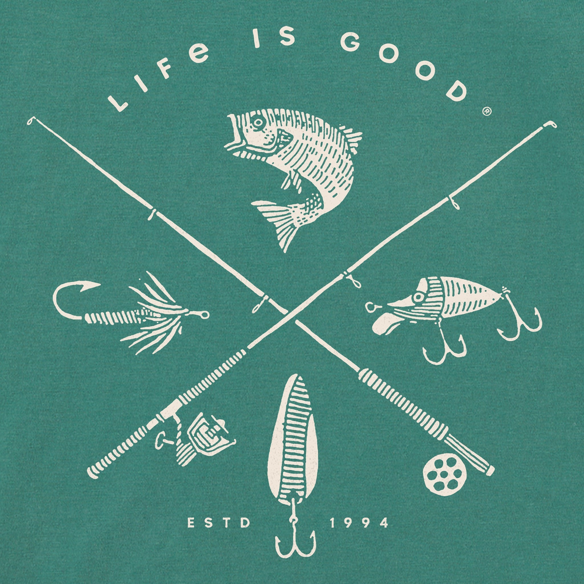 Women's Freshwater Fish Short Sleeve Crusher Boxy Tee
