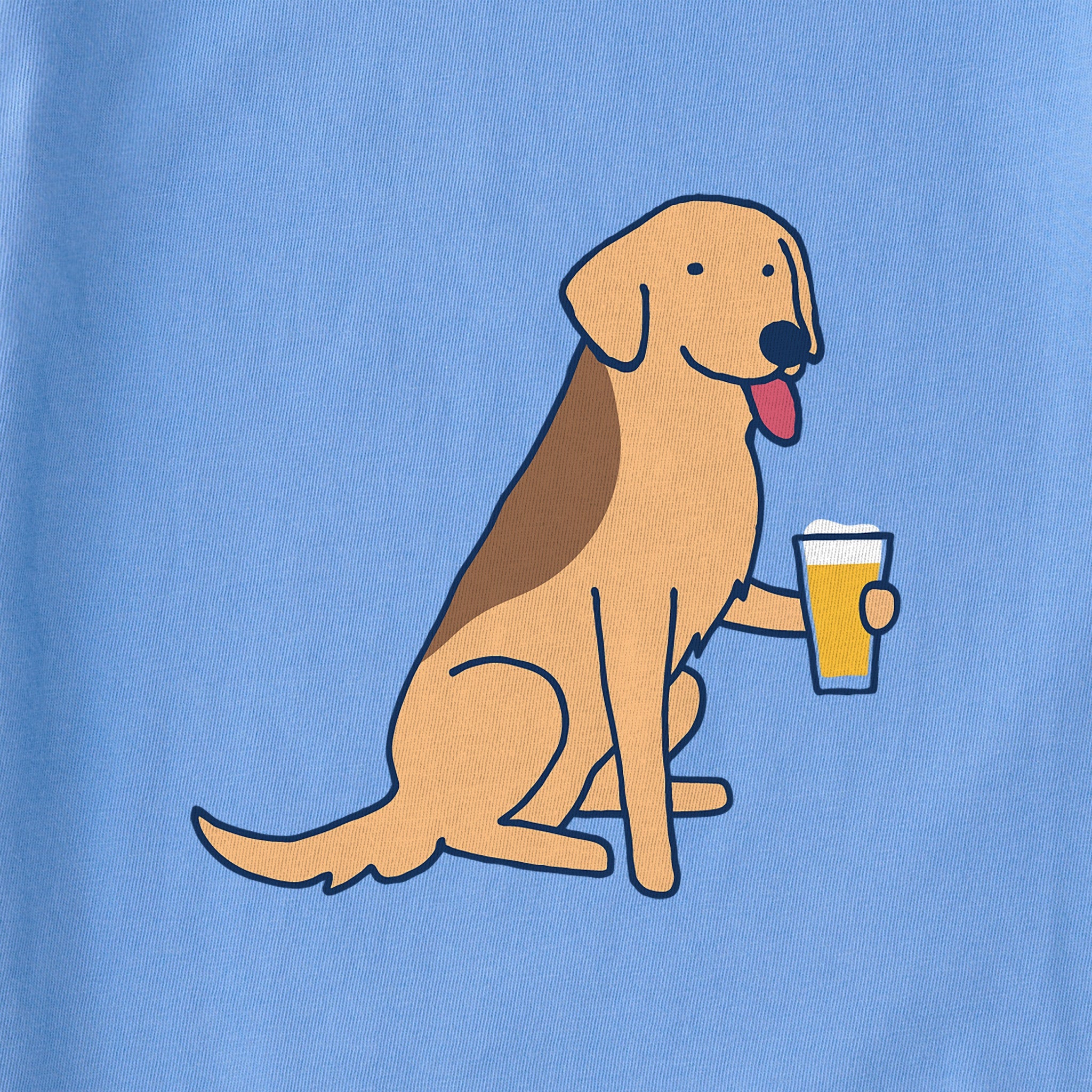 Women's Cold Beer Dog Short Sleeve Crusher Boxy Tee