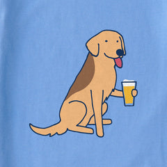 Women's Cold Beer Dog Short Sleeve Crusher Boxy Tee