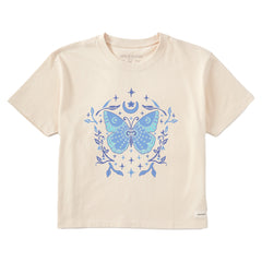 Women's Divine Butterfly Short Sleeve Crusher Boxy Tee