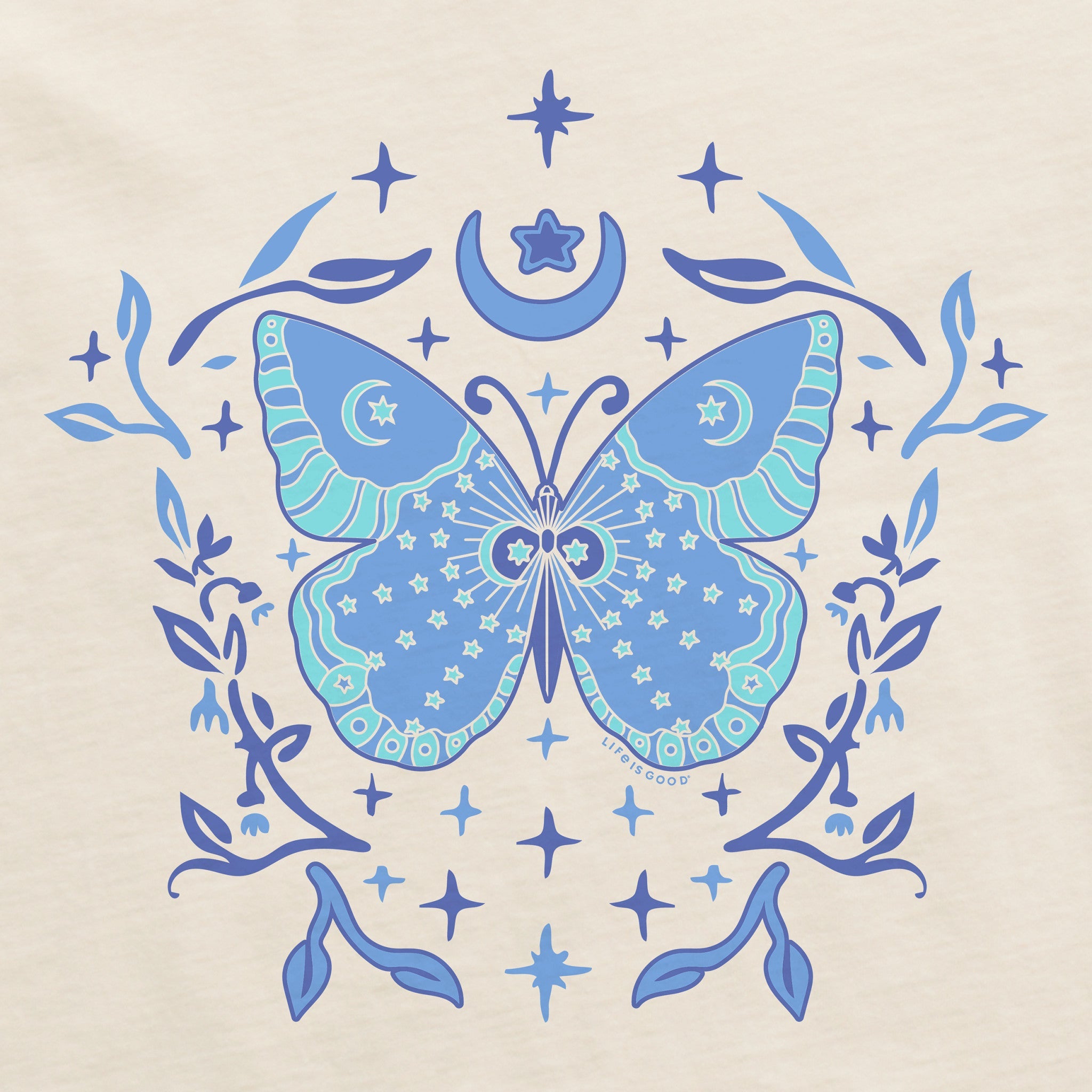Women's Divine Butterfly Short Sleeve Crusher Boxy Tee