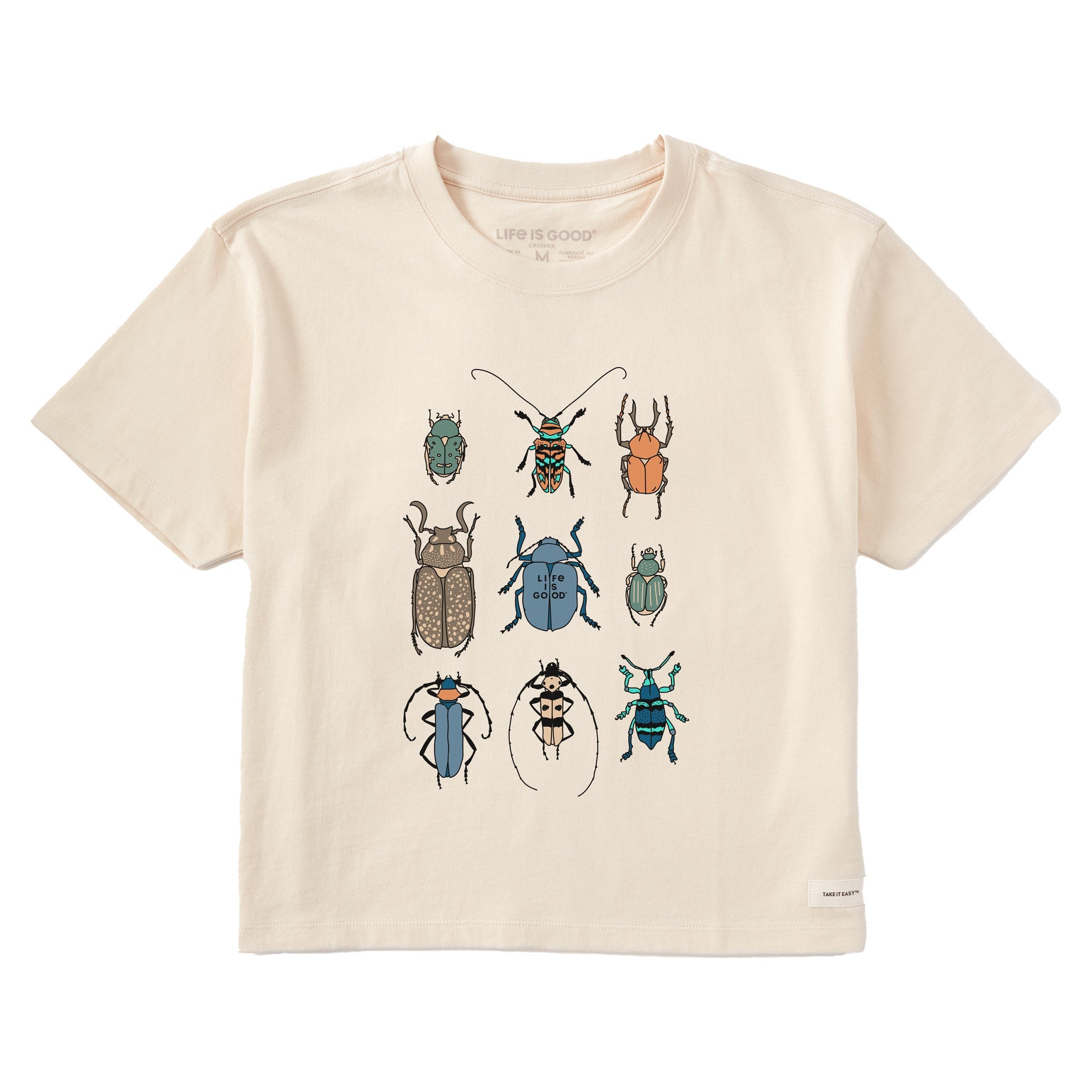 Women's Cool Bug Grid Short Sleeve Crusher Boxy Tee