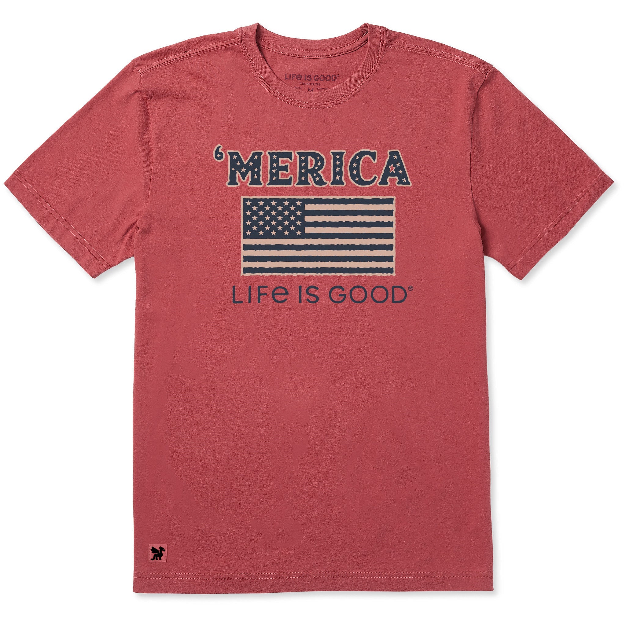 Men's Merica Flag Short Sleeve Crusher Tee