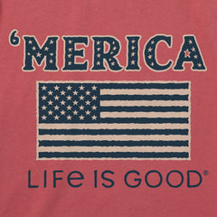 Men's Merica Flag Short Sleeve Crusher Tee