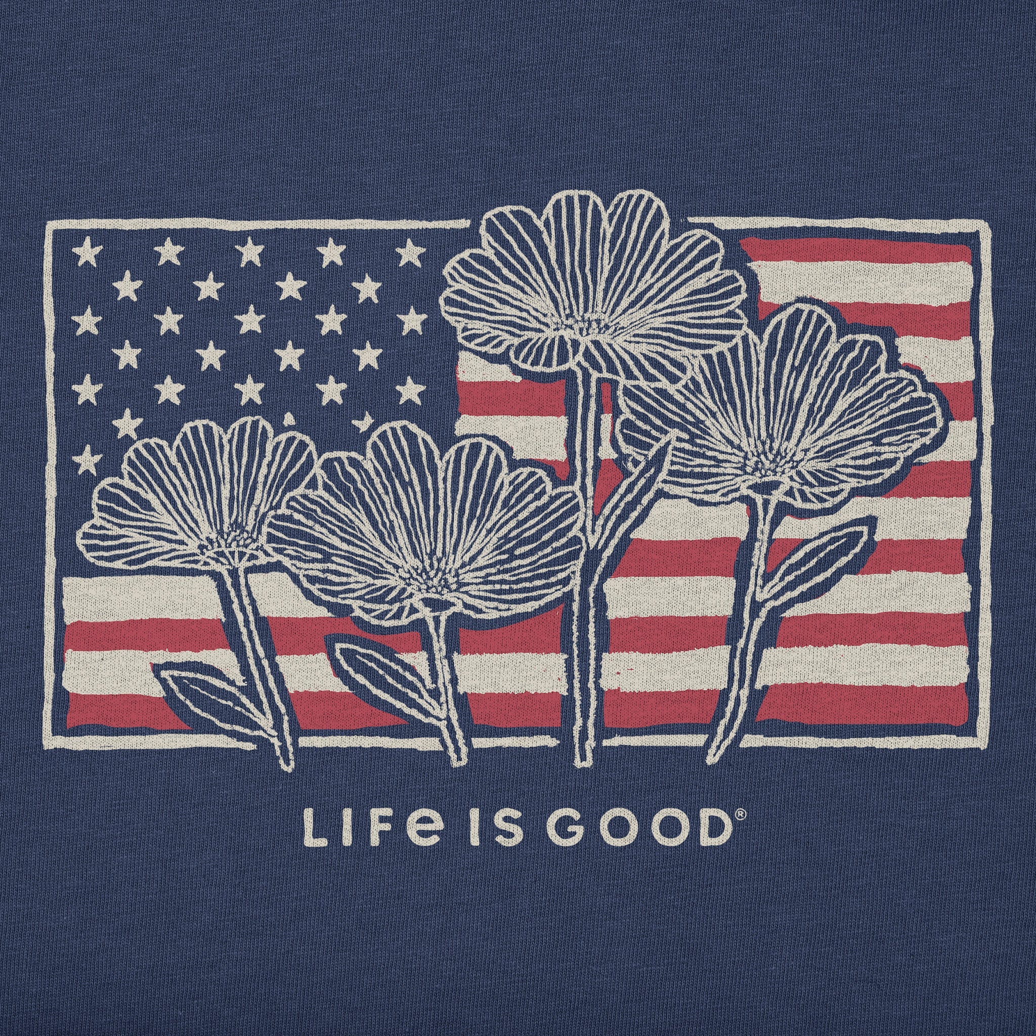 Women's Flower Flag Short Sleeve Tee