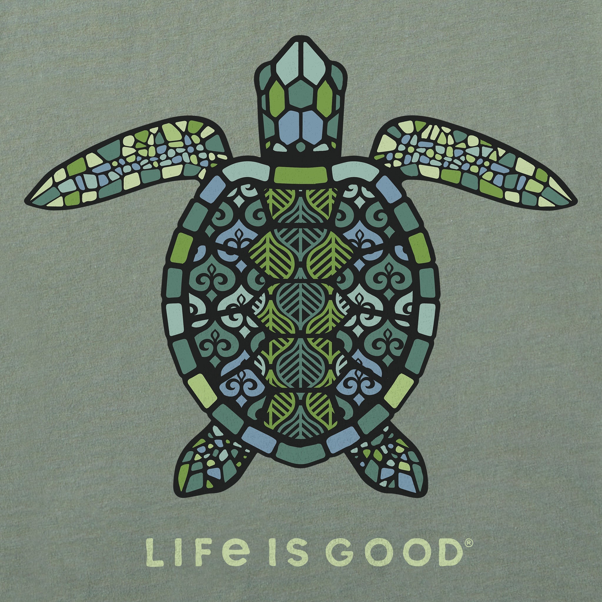 Men's Mandala Turtle Short Sleeve Tee