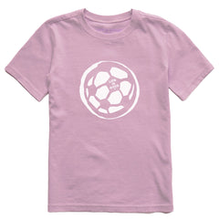 Kids Soccer Ball Sketch Short Sleeve Crusher Tee