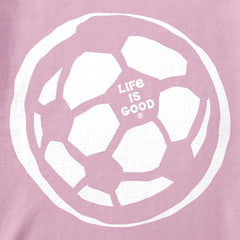 Kids Soccer Ball Sketch Short Sleeve Crusher Tee