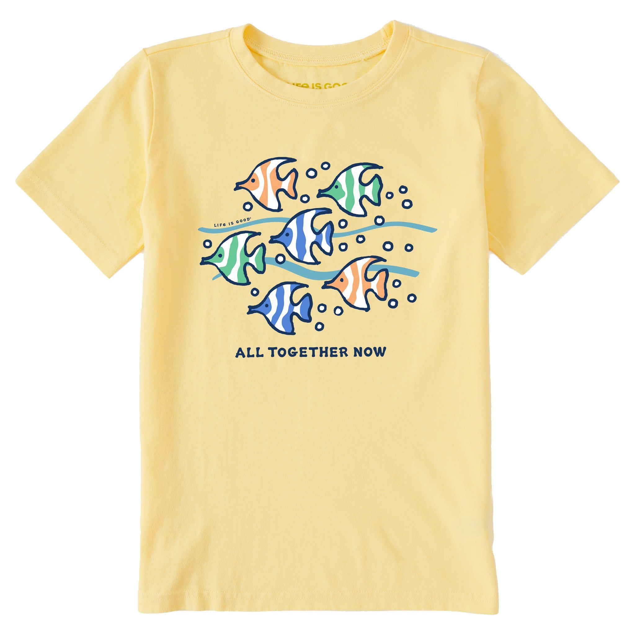 Kids All Together Now Fish Short Sleeve Crusher Tee