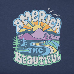 Women's America the Beautiful Short Sleeve Crusher Boxy Tee