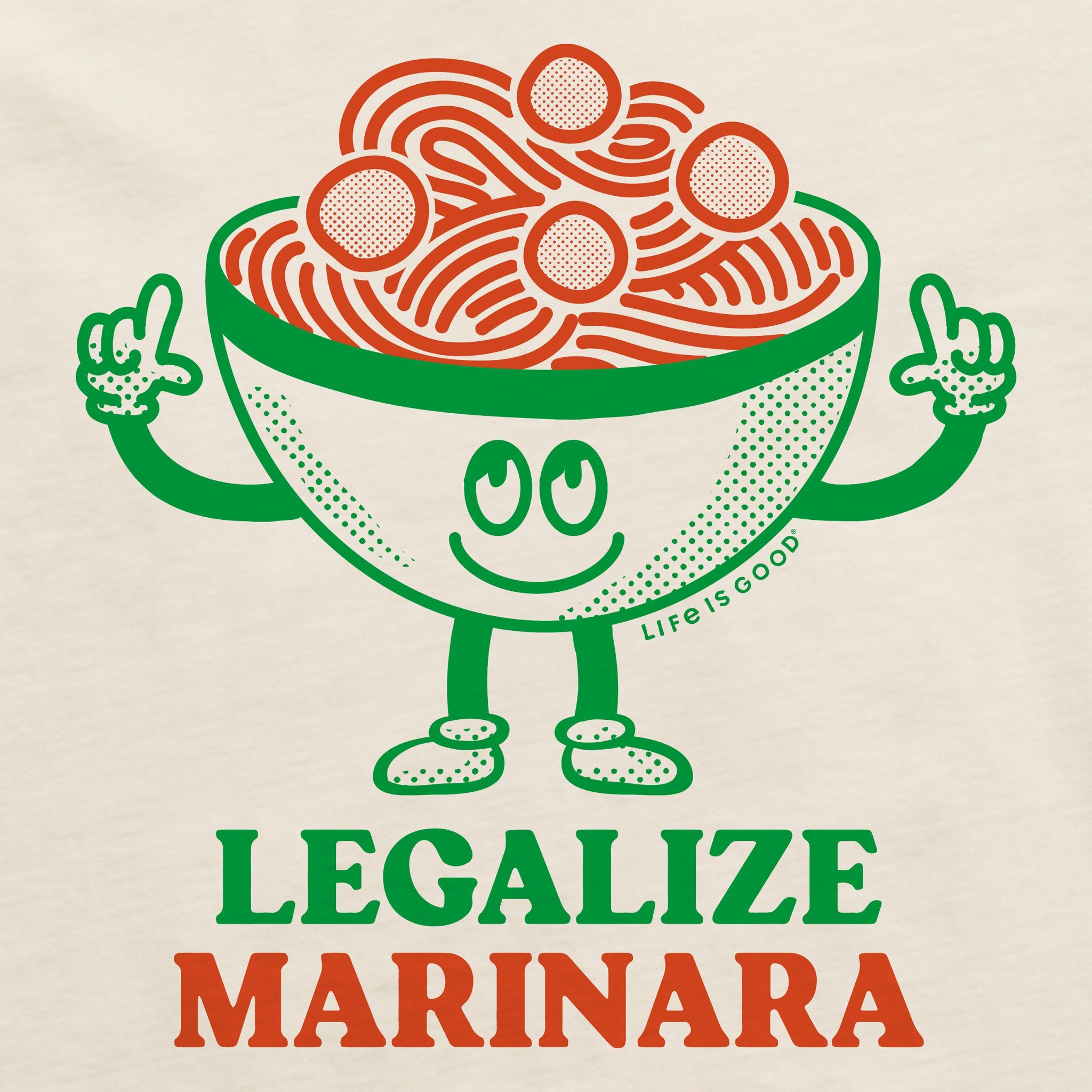 Men's Legalize Marinara Short Sleeve Crusher Tee