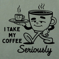 Women's Coffee Seriously Short Sleeve Crusher Boxy Tee