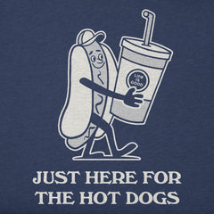 Women's Here for the Hotdogs Short Sleeve Crusher Boxy Tee
