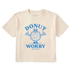 Women's Donut Worry Short Sleeve Crusher Boxy Tee
