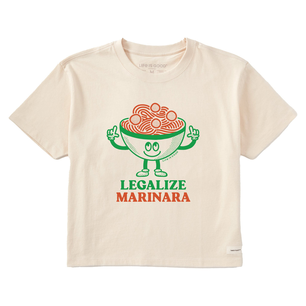 Women's Legalize Marinara Short Sleeve Crusher Boxy Tee