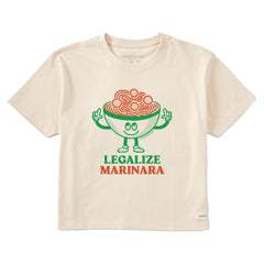 Women's Legalize Marinara Short Sleeve Crusher Boxy Tee