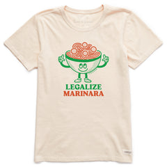 Women's Legalize Marinara Short Sleeve Crusher Tee