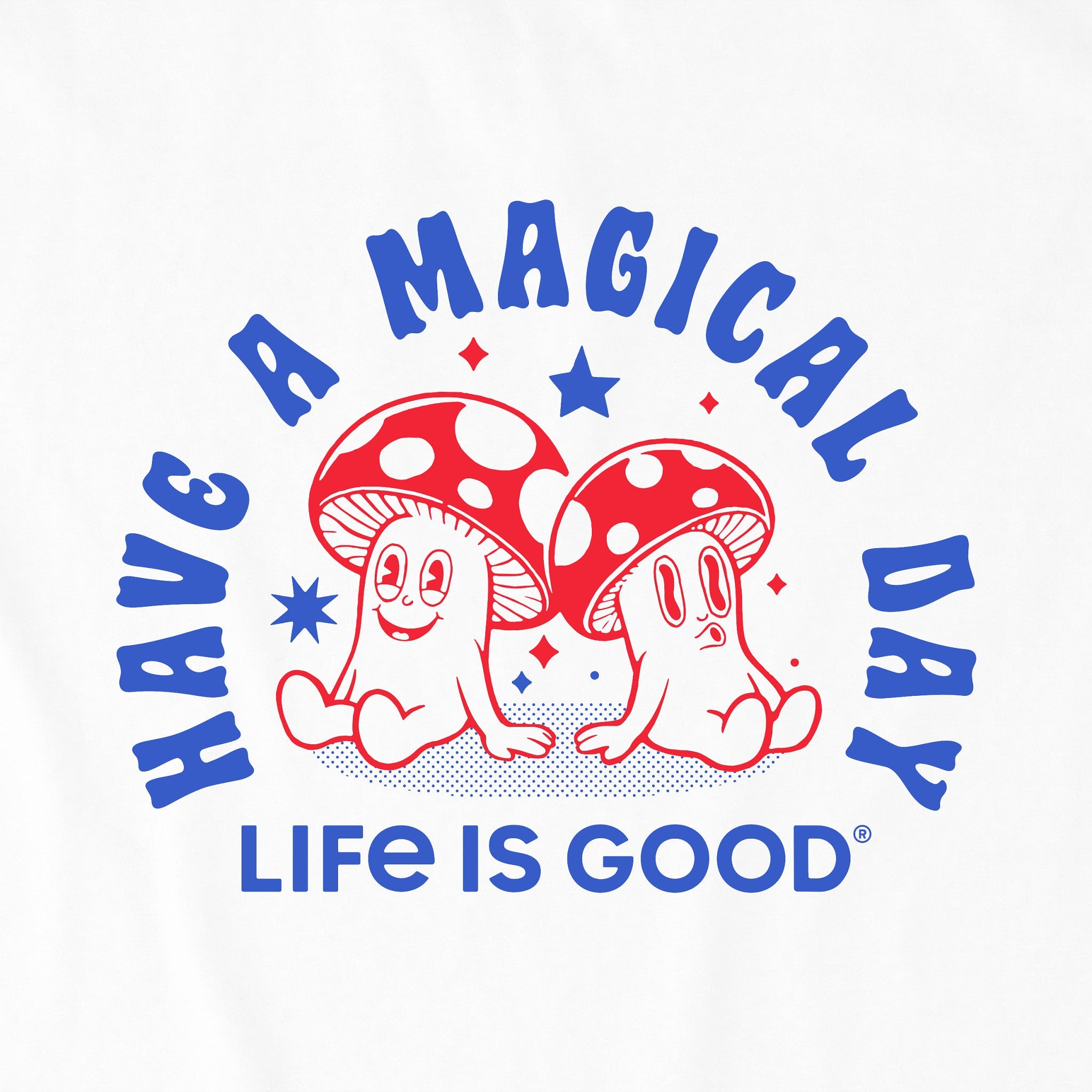 Men's Magical Day Mushrooms Short Sleeve Crusher Tee