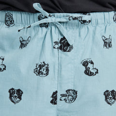 Men's Dog Portrait Pattern Classic Sleep Pant