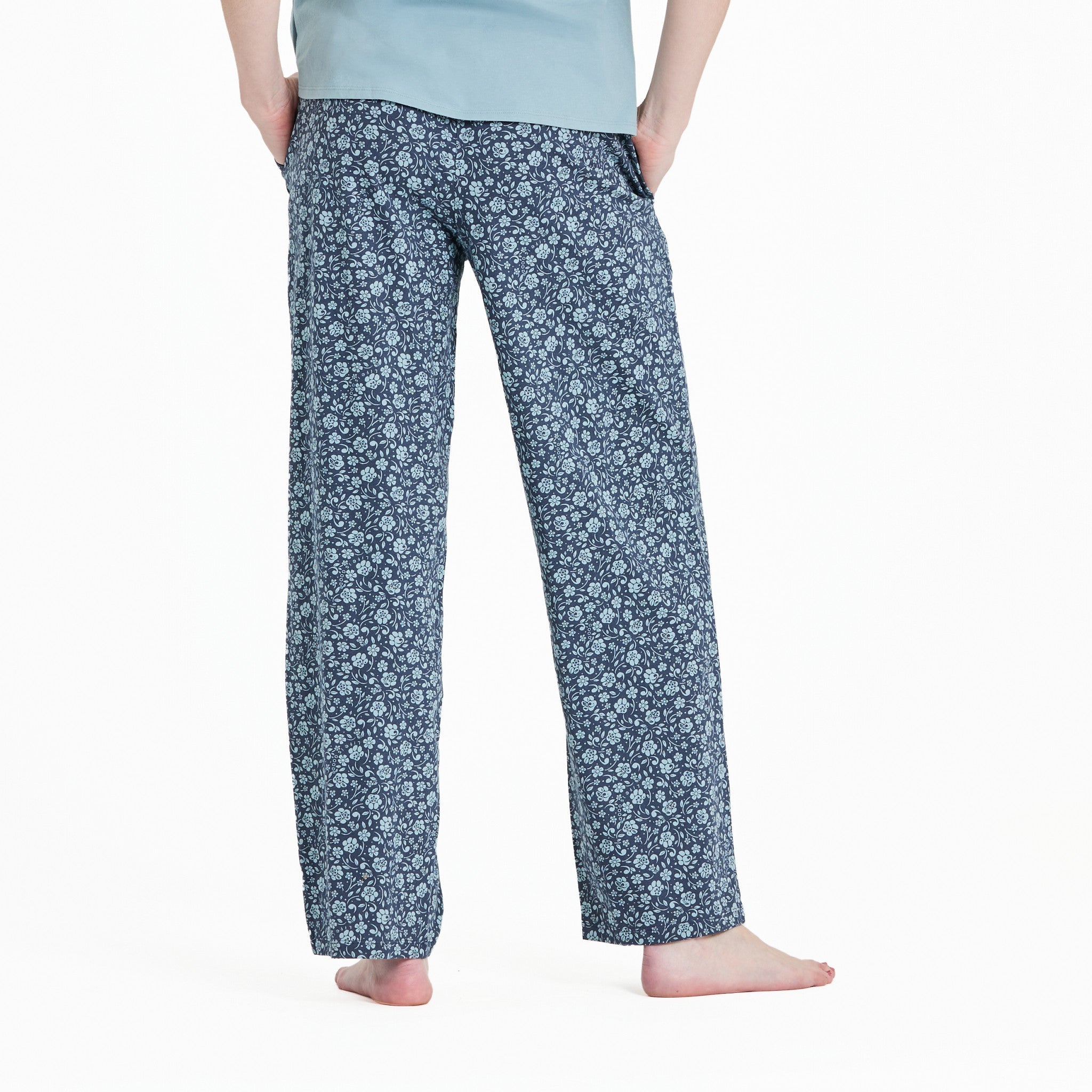Women's Floral Paw Pattern Snuggle Up Sleep Pant
