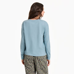 Women's Cardinal Wildflowers Long Sleeve Snuggle Up Sleep Tee