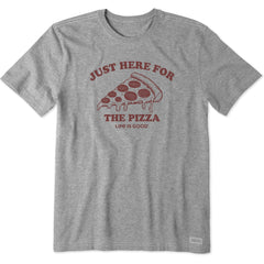 Men's Here for the Pizza (Pepperoni) Short Sleeve Tee