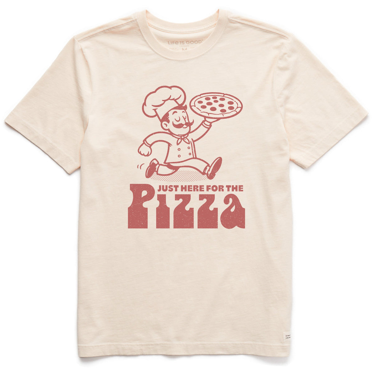 Men's Here for the Pizza Short Sleeve Crusher Tee