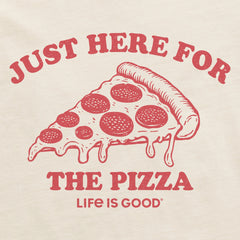 Women's Here for the Pizza (Pepperoni) Short Sleeve Crusher Boxy Tee