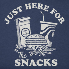 Women's Here for the Snacks Short Sleeve Crusher Boxy Tee