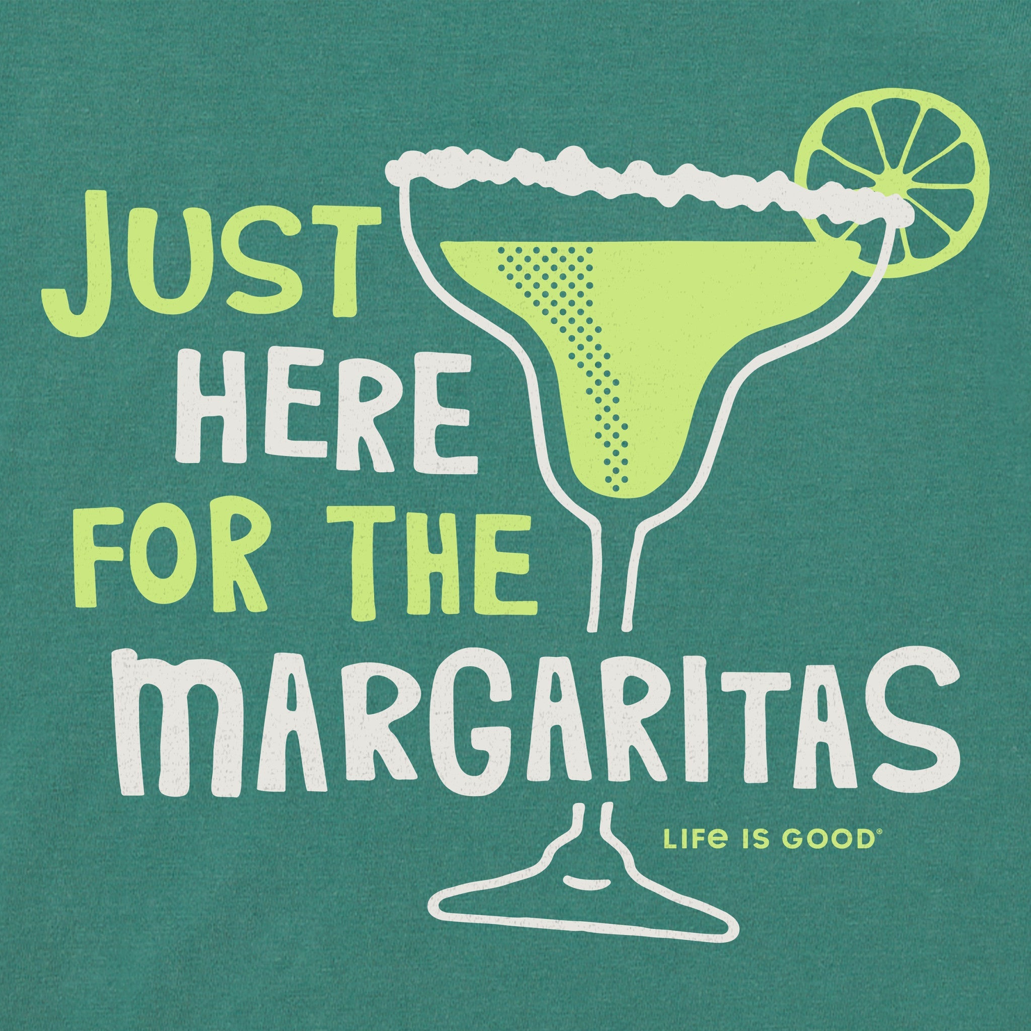 Women's Here for the Margaritas Short Sleeve Crusher Boxy Tee