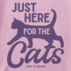 Women's Here for the Cats Short Sleeve Tee