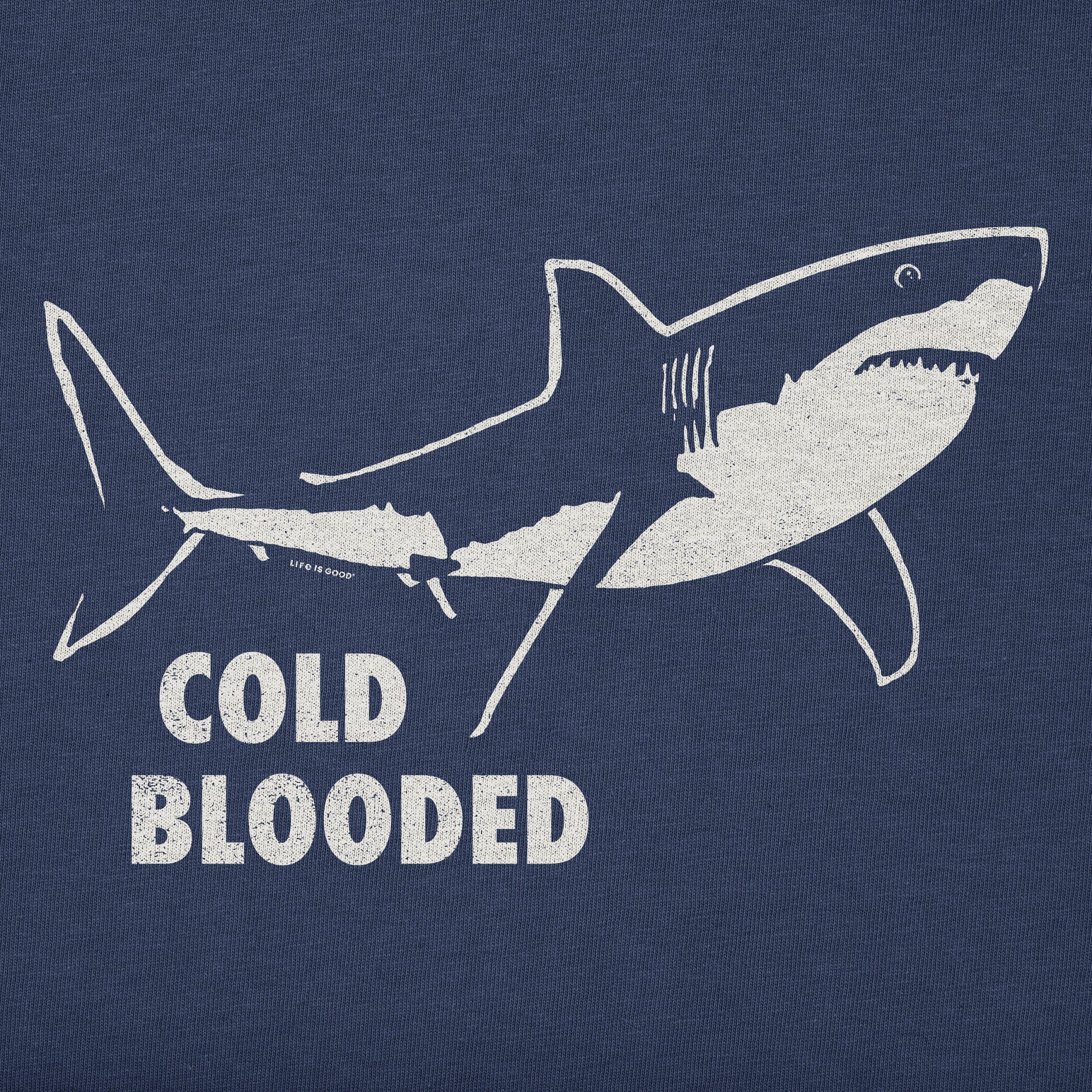 Women's High-Low Shark Short Sleeve Crusher Boxy Tee