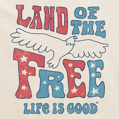 Women's Land of the Free Eagle Short Sleeve Crusher Boxy Tee
