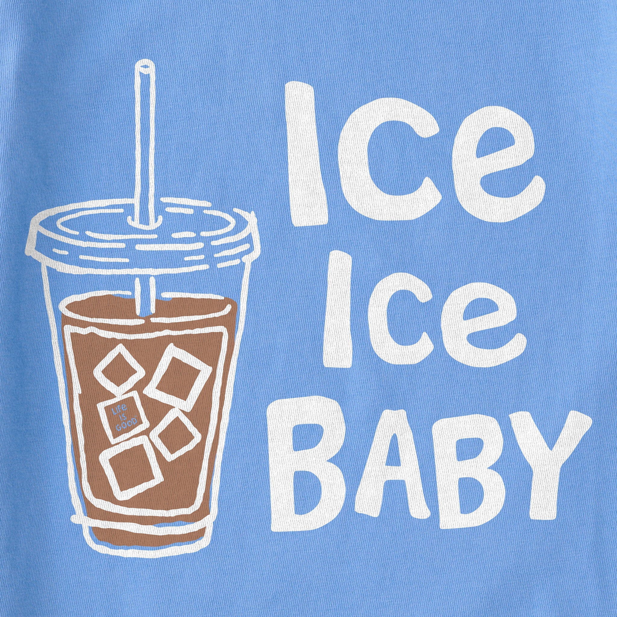 Women's Ice Ice Baby Coffee Short Sleeve Crusher Boxy Tee