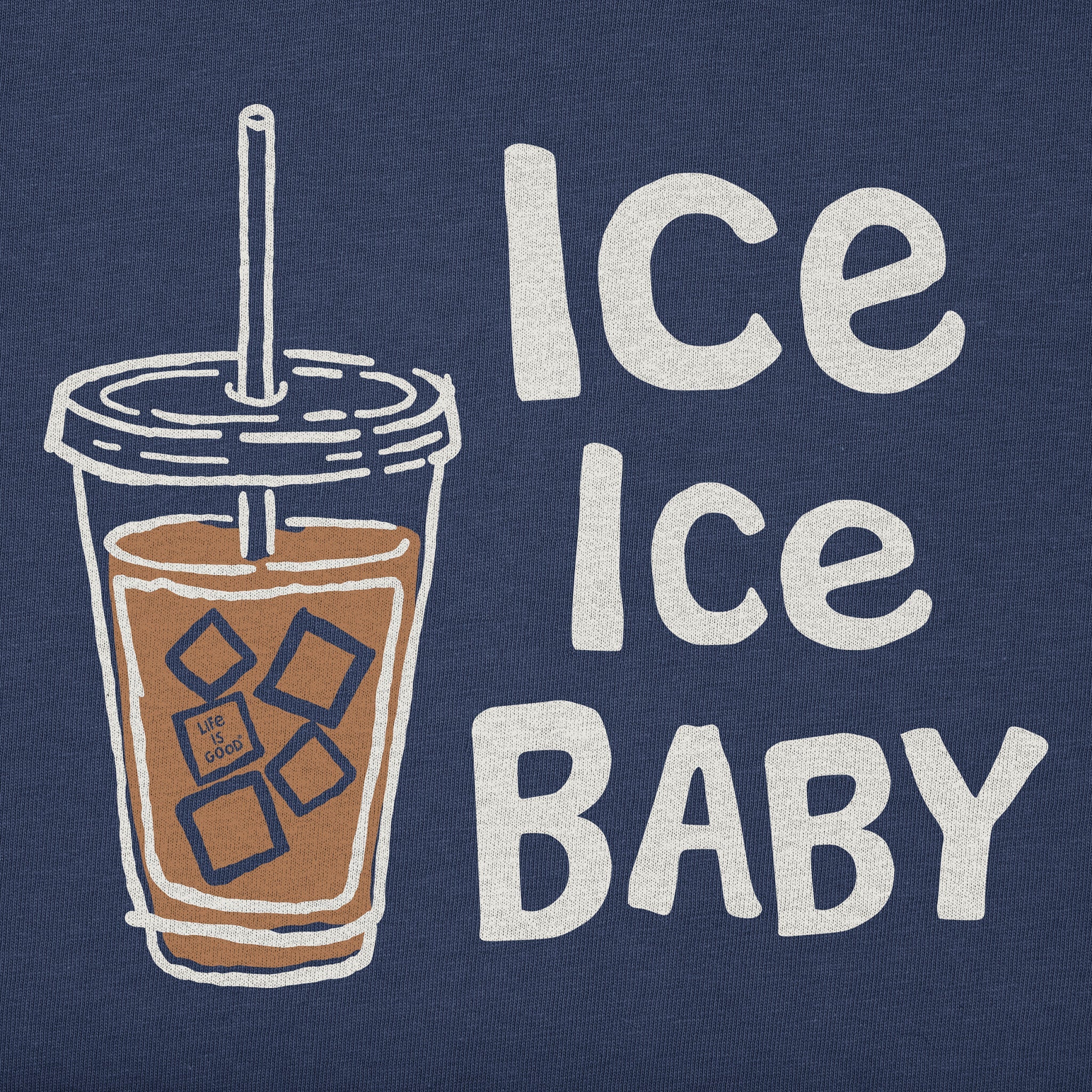 Women's Ice Ice Baby Coffee Short Sleeve Crusher Boxy Tee