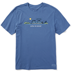 Men's Pontoon Boat Vista Short Sleeve Crusher Tee