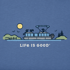 Men's Pontoon Boat Vista Short Sleeve Crusher Tee