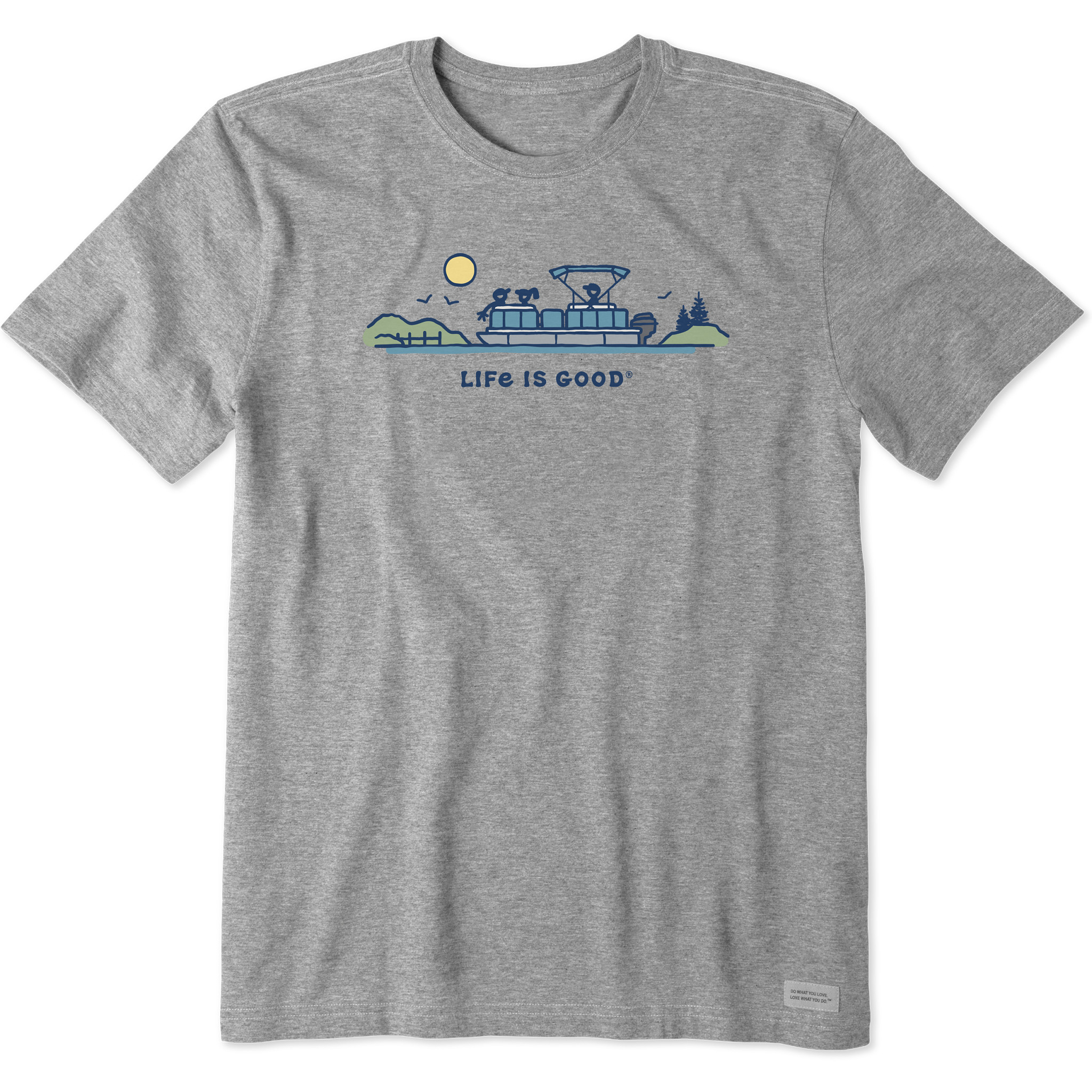 Men's Pontoon Boat Vista Short Sleeve Crusher Tee